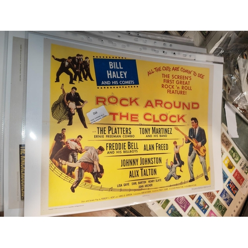 592 - Rock Around The Clock Bill Haley And Comets Movie Poster 42X30Cm