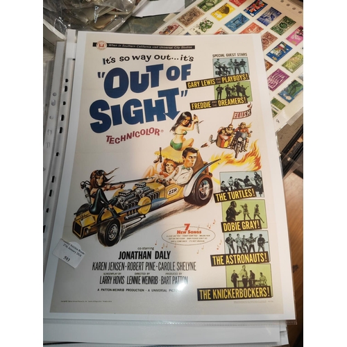 593 - Out Of Sight Dobie Gray The Knicker Bockers Movie 42X30Cm