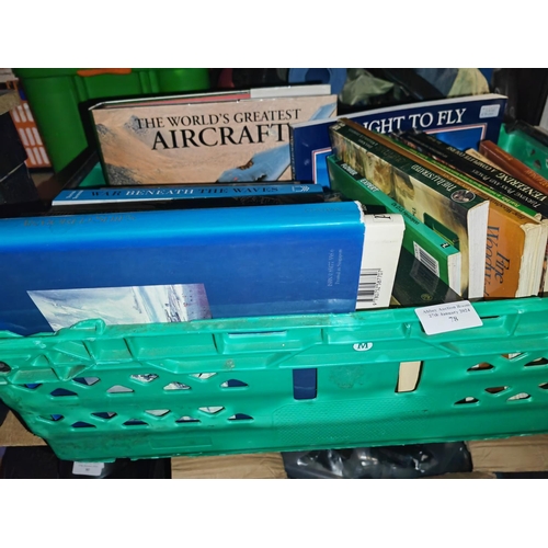 78 - Box Of Assorted Books Including Woodworking And Aircraft Etc