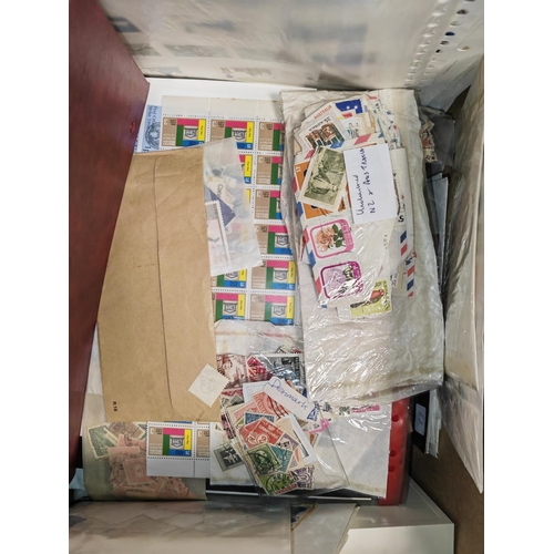 174 - Large Box Of Stamps, Albums Etc