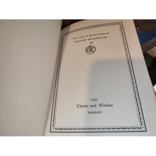 295 - 3 Chatto & Windus Zodiac Books, 1St Editions, 1937/38 Inc Tennyson, Florence Nightingale & Shakespea... 