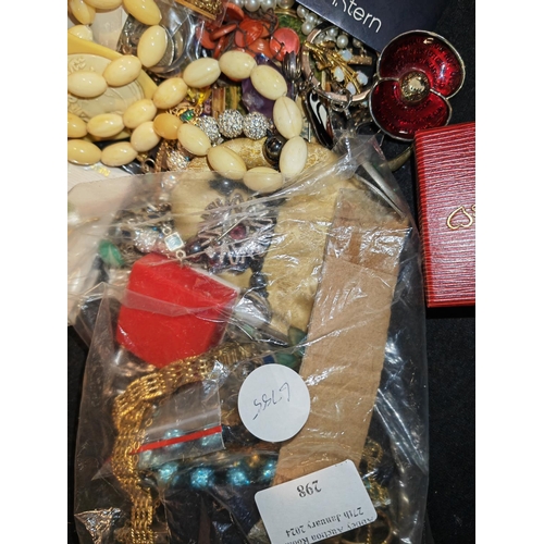 298 - Bag Of Costume Jewellery