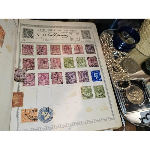 315 - Stamp Album With Contents Plus Some First Day Covers