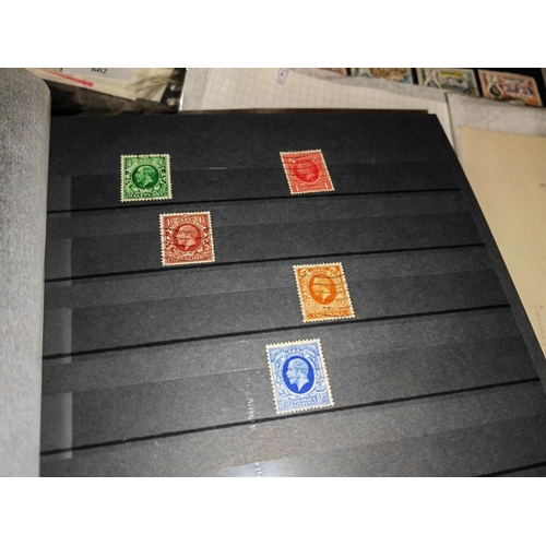 569 - Four Stamp Albums With Some Stamps With Some Loose Stamps