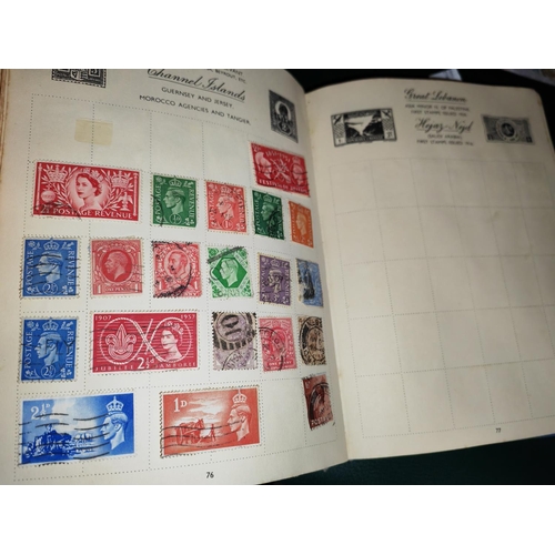 569 - Four Stamp Albums With Some Stamps With Some Loose Stamps