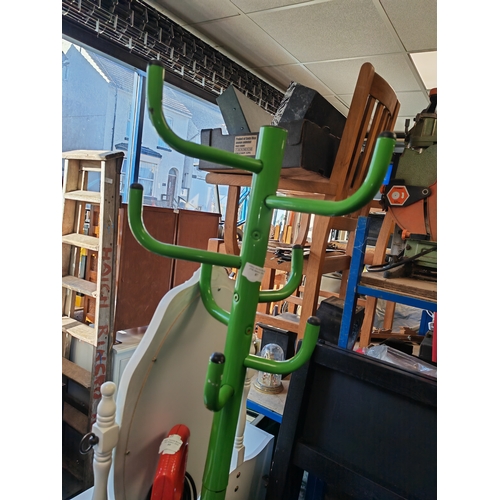 87 - 1970'S Habitat Green Cactus Coat Stand