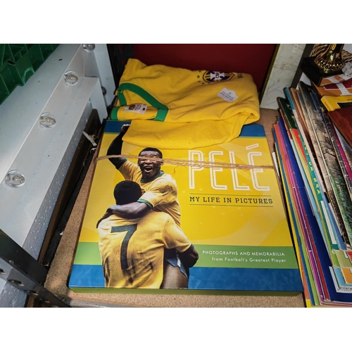 11 - Pele Hard Back Book Plus Brazil T-Shirt