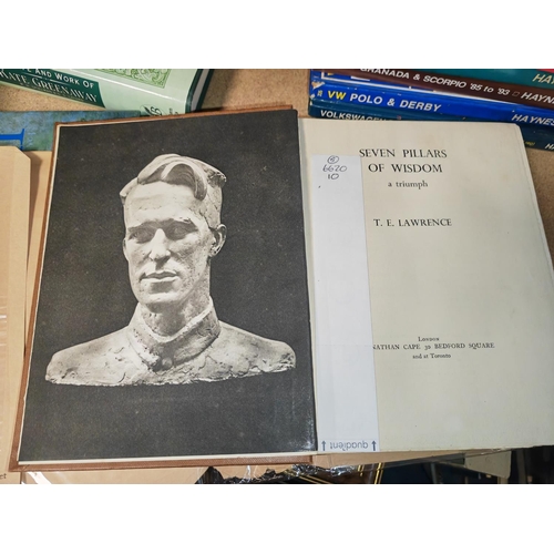 17 - Book Seven Pillars Of Wisdom By T E Lawrence, 1St 1935 General Circulation Edition, With Dust Jacket... 