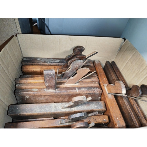 25 - Box Of Old Carpenters Planes