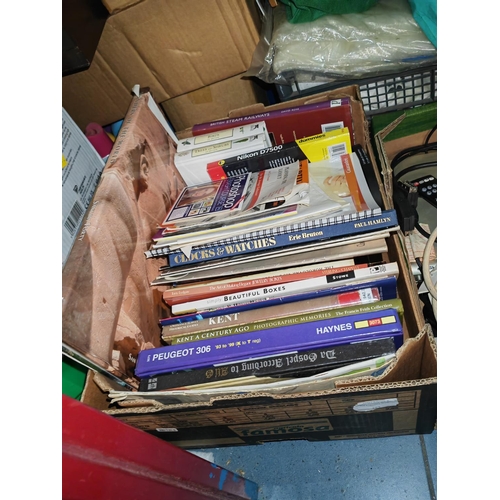 253 - Box Of Various Books Including Clocks And Watches, Haines Manuals