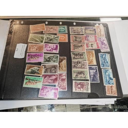 378 - Page Of Spanish Africa Stamps Double Sided Sheet Mostly Mint Stamps 70+