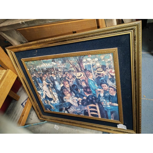 54 - Framed Print Of Crowd Of People