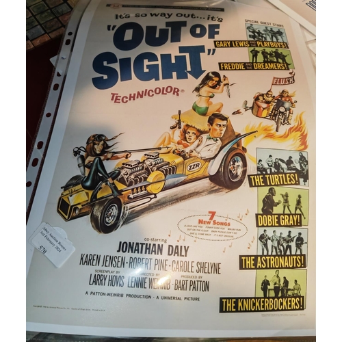 570 - Out Of Sight Dobie Gray The Knicker Bockers Movie 42X30Cm