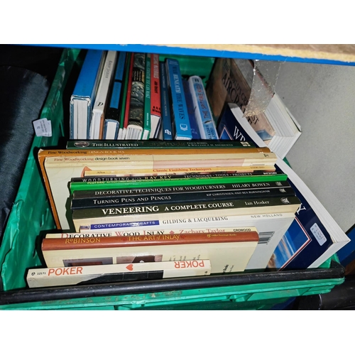 82 - Box Of Assorted Books Including Woodworking And Aircraft Etc