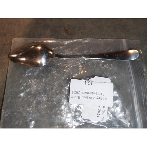 321 - Antique Bateman Family George 111 1802 Silver Spoon, Peter, Ann, William Bateman