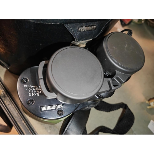 372 - Pair Of Krugmann Binoculars In Case