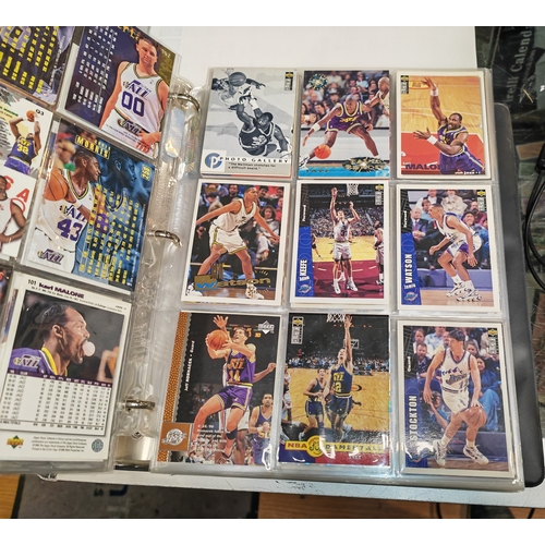 524 - Folder Of Basketball Players Collectors Trading Cards