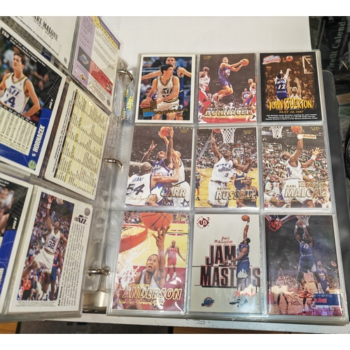 524 - Folder Of Basketball Players Collectors Trading Cards