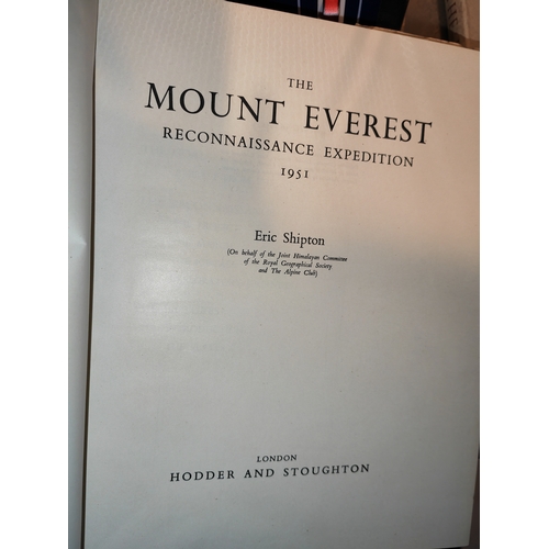 603 - The Mount Everest Reconnaissance Expedition 1951 1st Edition By Eric Shipton & The Picture Of Everes... 