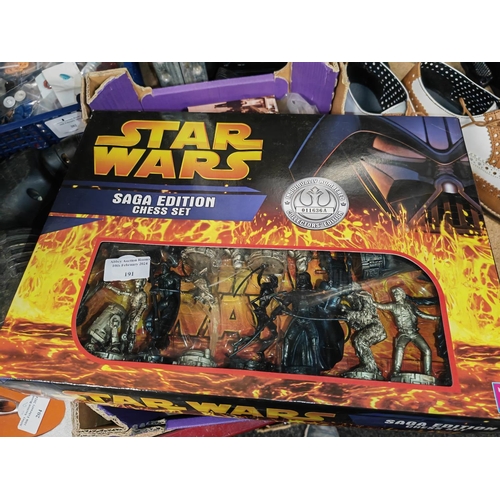 191 - Star Wars Saga Edition Chess Set In Box Complete