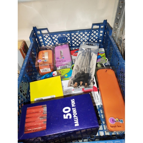 198 - Tray Of Assorted Stationary Items