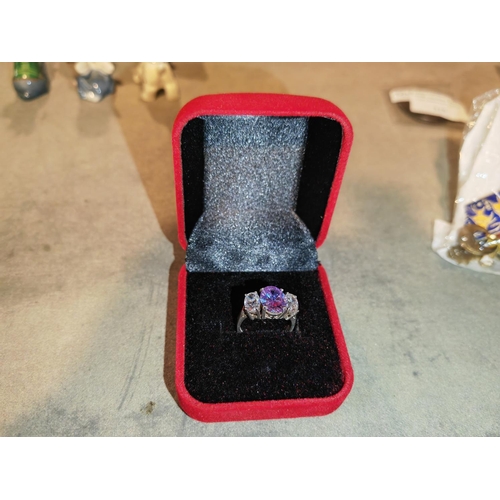 330 - Silver 3 Stone Ring