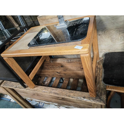 55 - Tiled Topped Oak Coffee Table