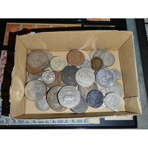 559 - Small Box Of Silver + Other Old Coins