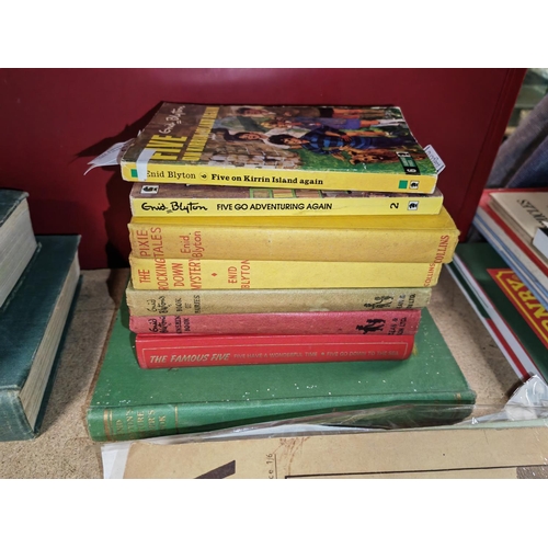 6 - Collection Of Old Enid Blyton Books Including Famous Five & Fairies