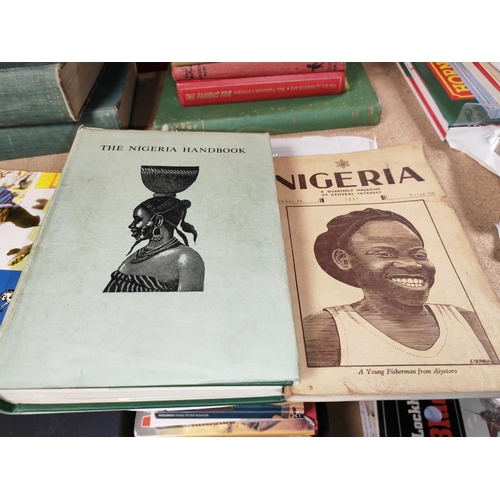 7 - Book Nigeria Handbook, 1954, Lots Of Maps & Nigeria Magazine From 1951, West Africa, Wear To Covers