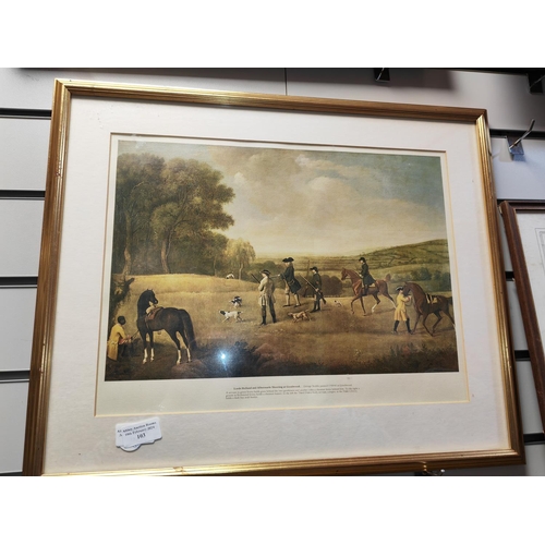 103 - Pair Of Framed George Stubbs Hunting Scene Prints