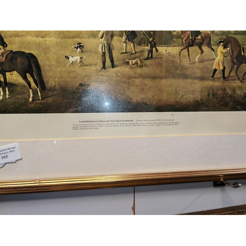 103 - Pair Of Framed George Stubbs Hunting Scene Prints