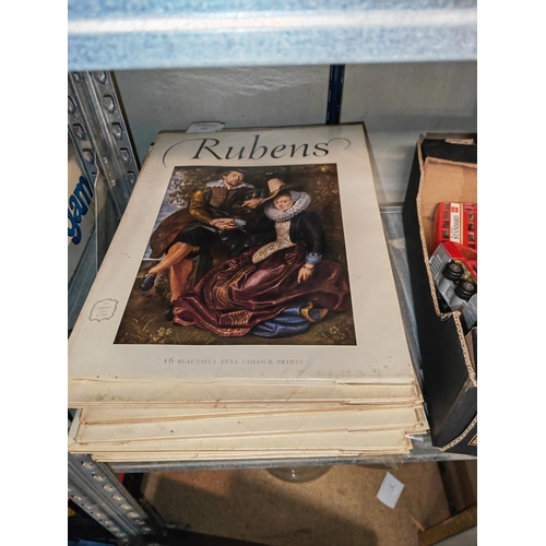 245 - 10 Express Art Books, Full Colour Prints, Large Format Includes Renoir, Rubens, Monet, Van Gogh