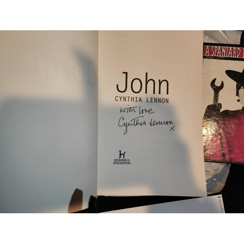 268 - 2 John Lennon Books, Spaniard On The Works 1St Edition 1965 & @John@ Author Signed Cynthia Lennon, T... 