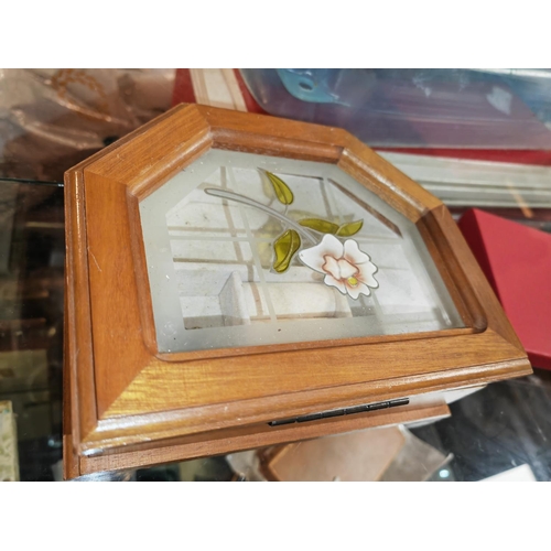 286 - Jewellery Box And Tin Of Costume Jewellery