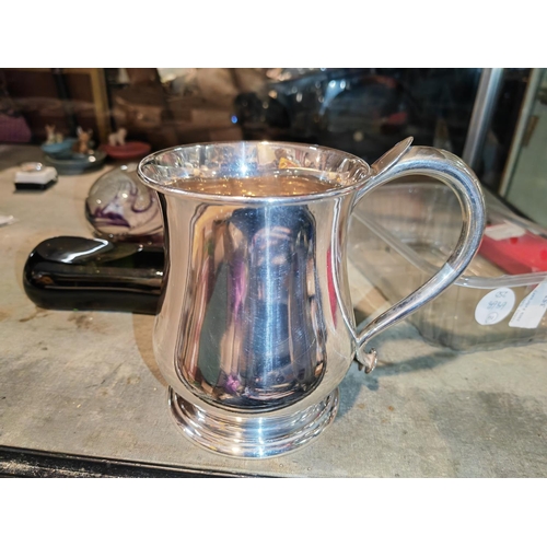 353 - Heavy 1939 1 Pint Solid Silver Tankard Weights Approx. 372.5gms