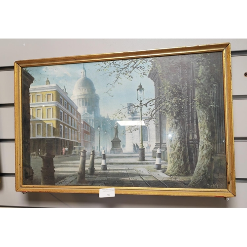 542 - Framed Street Scene Print