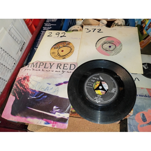 671 - Crate Of 45 Single Records