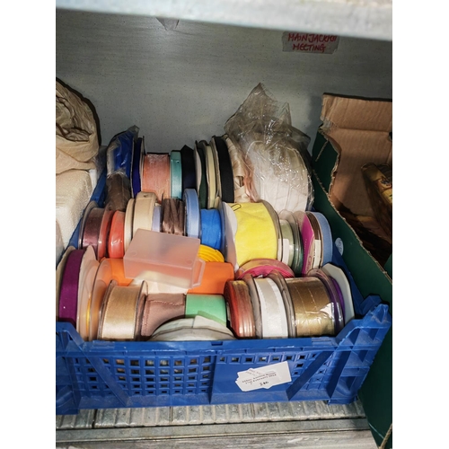 246 - Tray Of Assorted Ribbons And Rolls