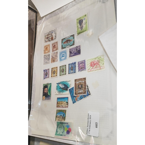 603 - Page Of Arab Stamps