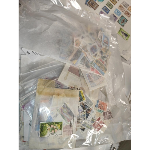 604 - Mixed World Stamps In Bags