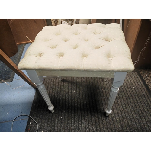 746 - White Dressing Table Stool