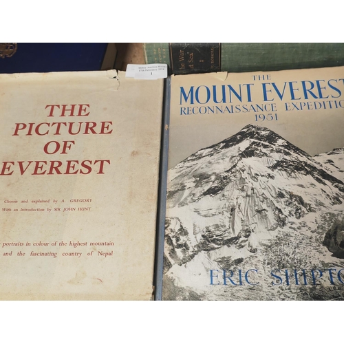 1 - The Mount Everest Reconnaissance Expedition 1951 1St By Eric Shipton & The Picture Of Everest 1954 1... 