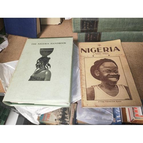 3 - Book Nigeria Handbook, 1954, Lots Of Maps & Nigeria Magazine From 1951, West Africa, Wear To Covers