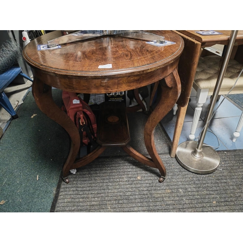 94 - Victorian Inlaid Rosewood Oval Occasional Table