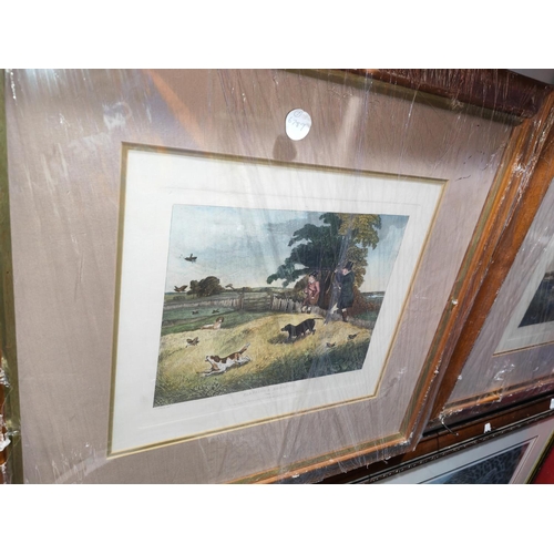 118 - 2 Framed Prints Of Partridge Shooting