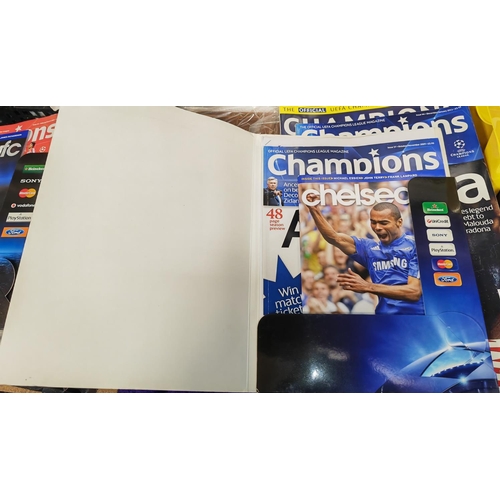 137 - Selection Of Chelsea Folders With Magazines Plus A Folder Of Match Attax Football Trading Cards