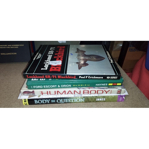 18 - Selection Of Books Including Ones On The Human Body And Car Manual