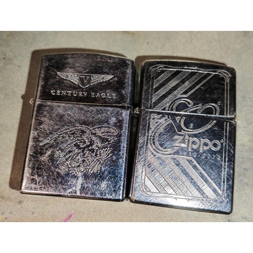 374a - 2 Zippo Lighters