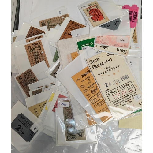 378 - Bag Of Train & Bus Tickets